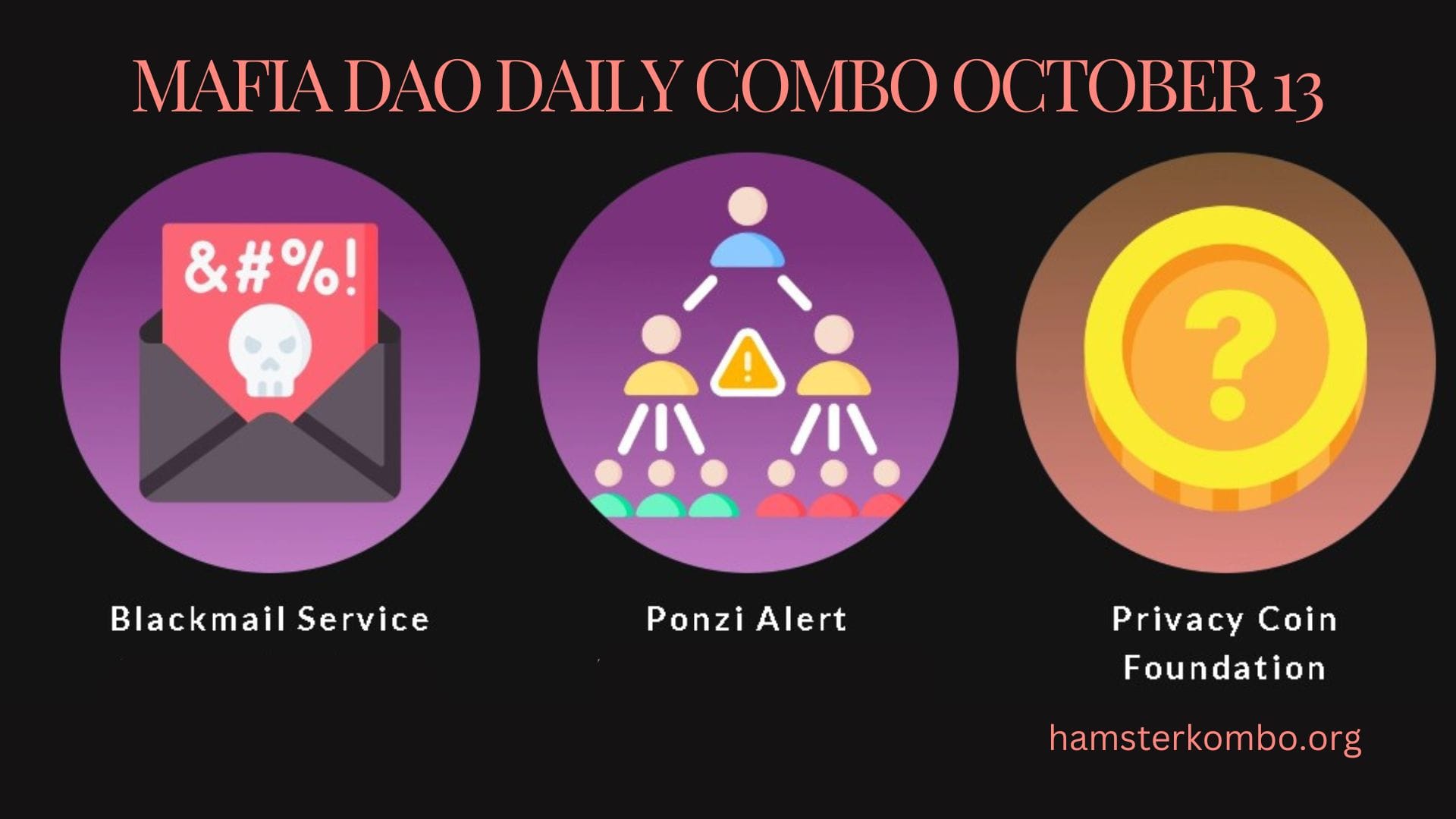Mafia DAO Daily Combo October 13