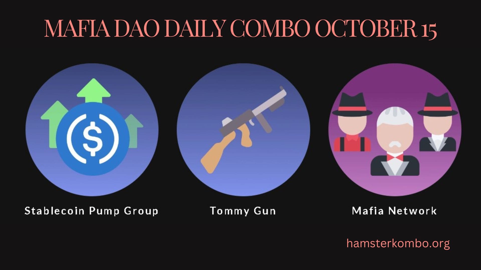 Mafia DAO Daily Combo October 15