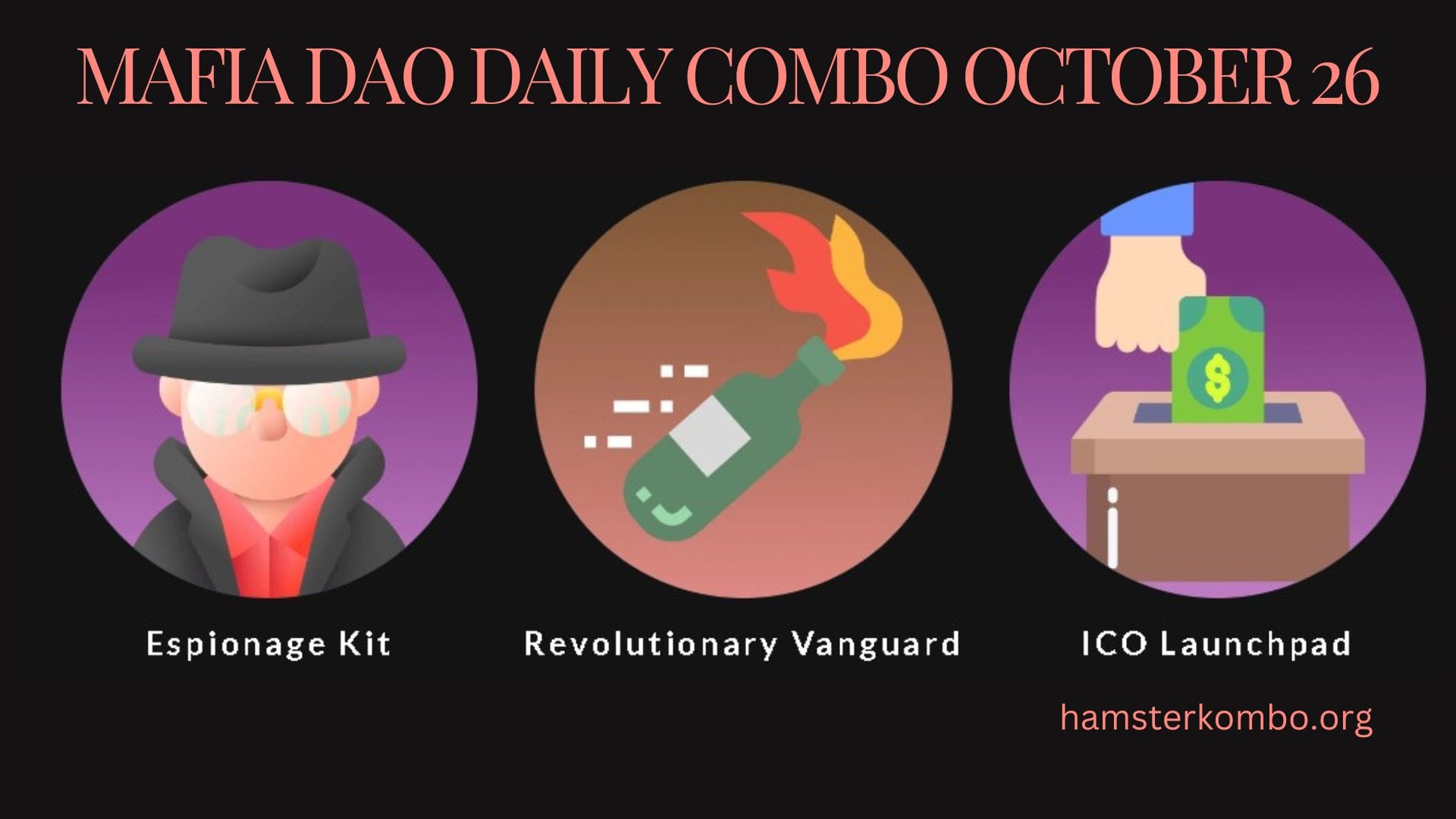 Mafia DAO Daily Combo October 26