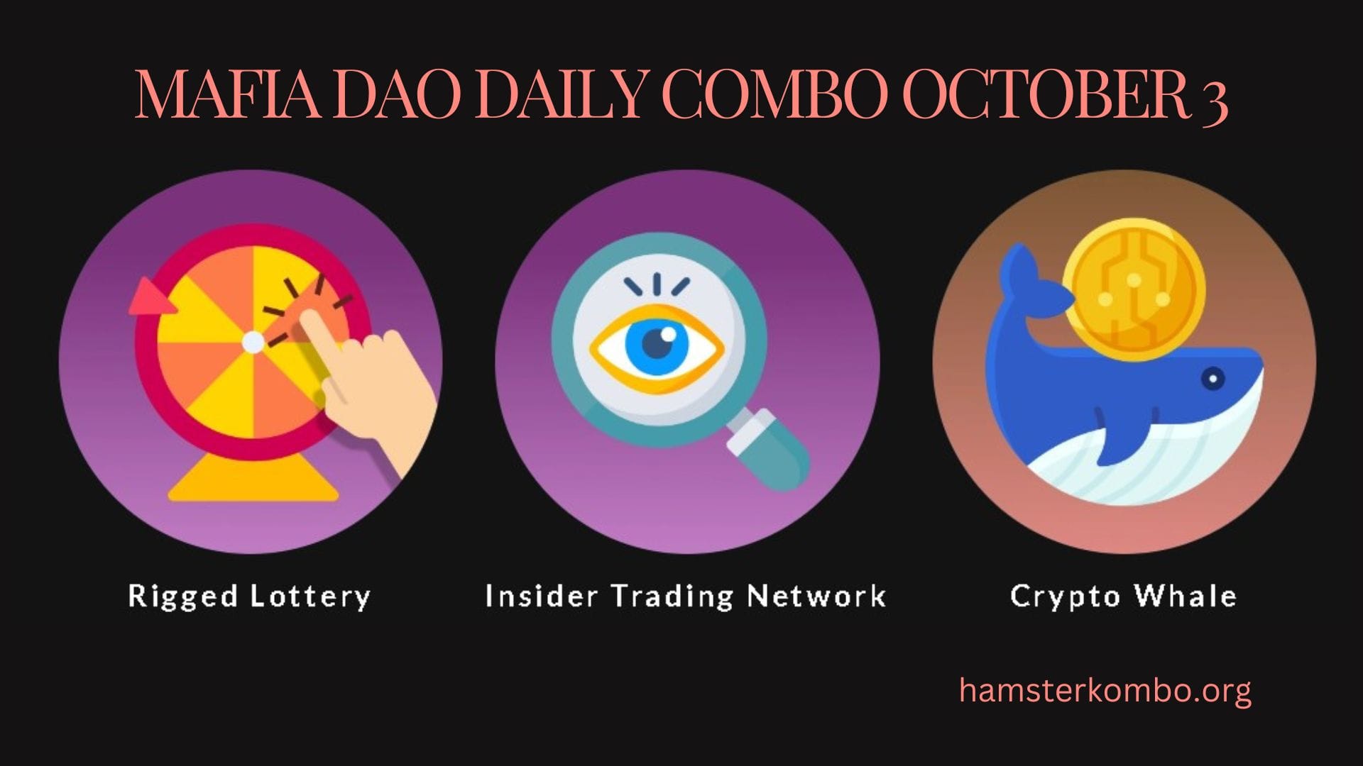Mafia DAO Daily Combo October 3
