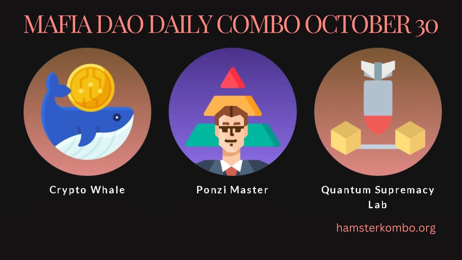 Mafia DAO Daily Combo October 30