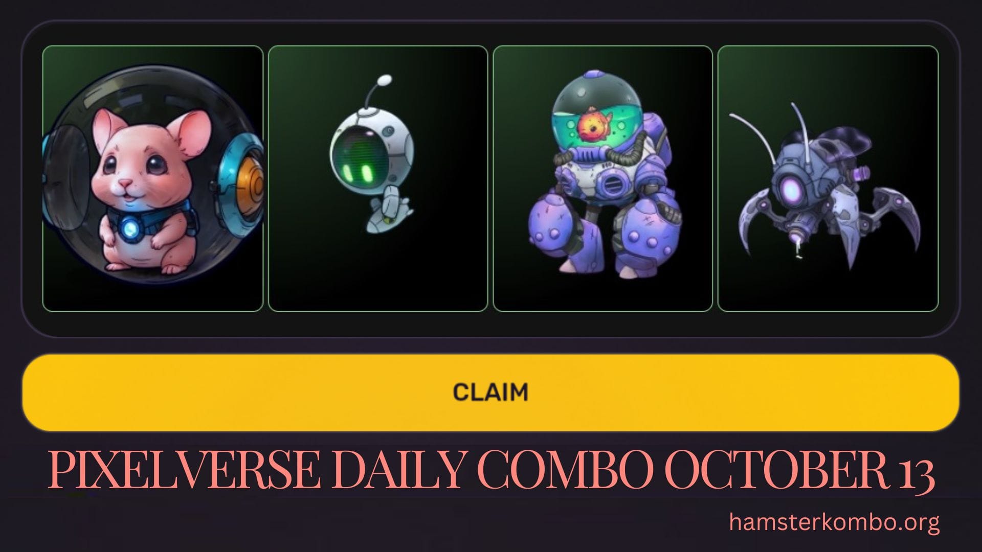Pixelverse Daily Combo October 13