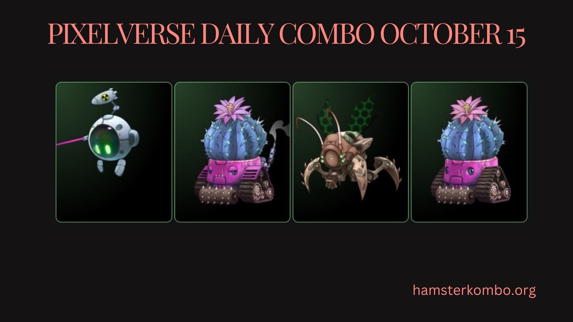 Pixelverse Daily Combo October 15