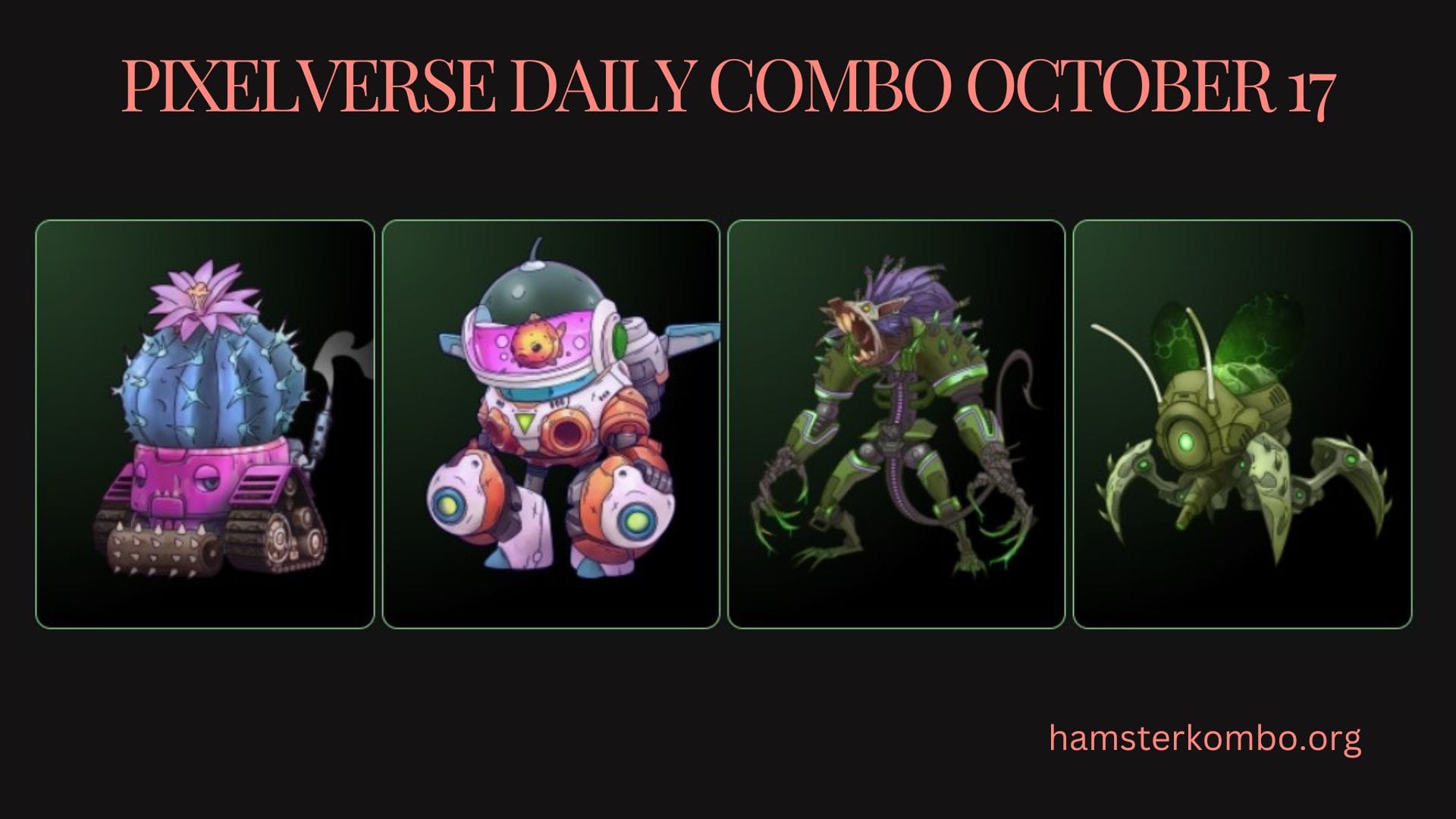 Pixelverse Daily Combo October 17
