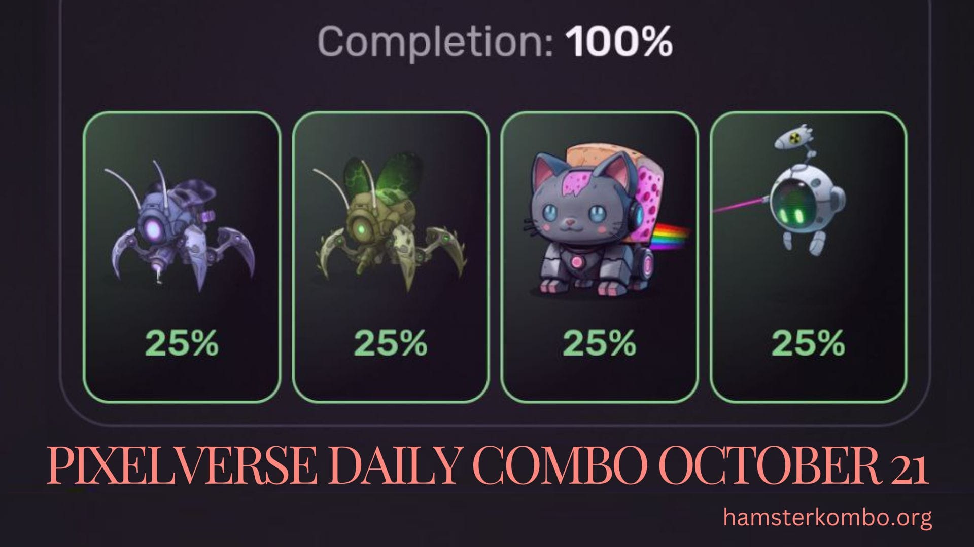 Pixelverse Daily Combo October 21
