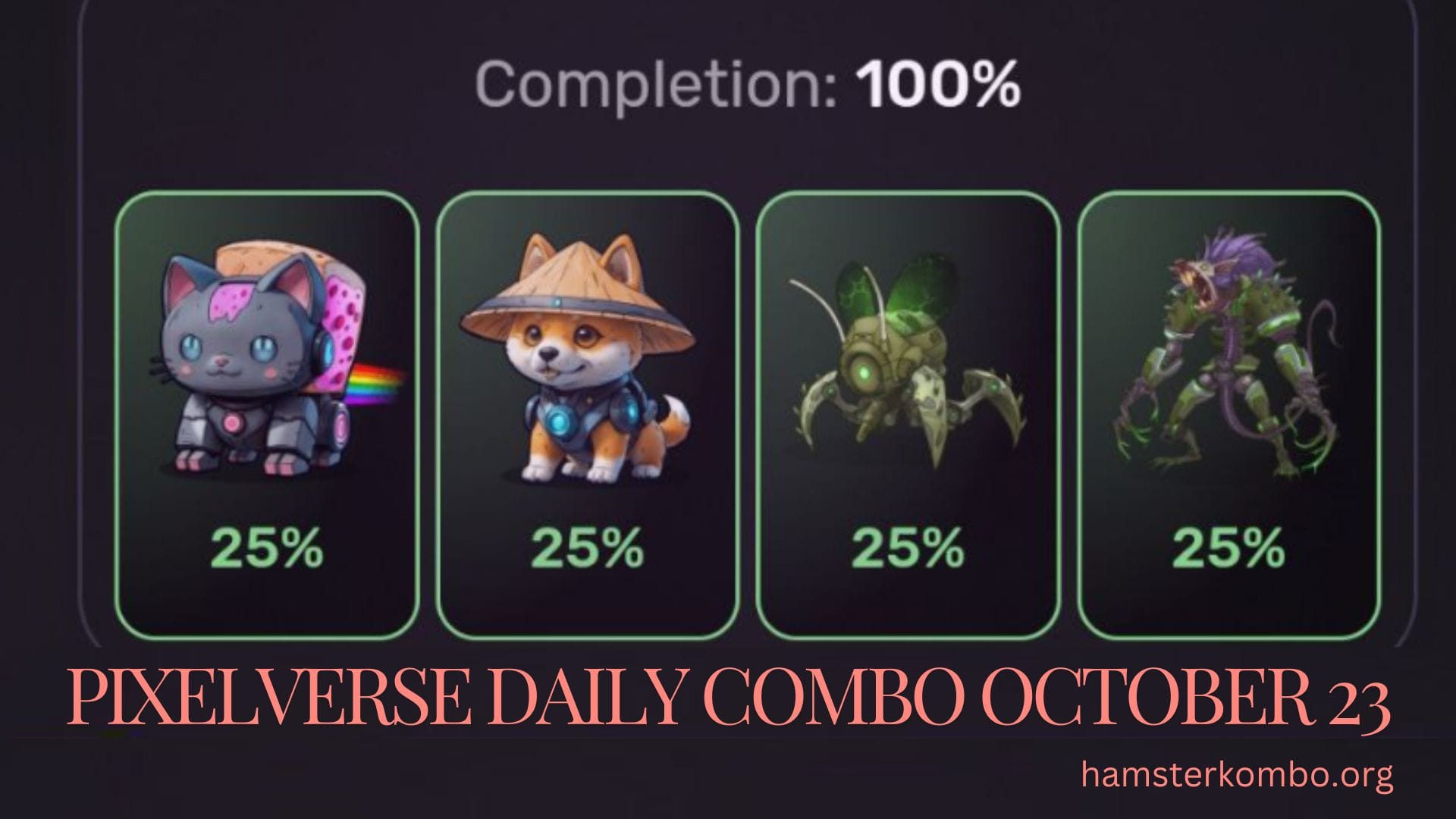 Pixelverse Daily Combo October 23