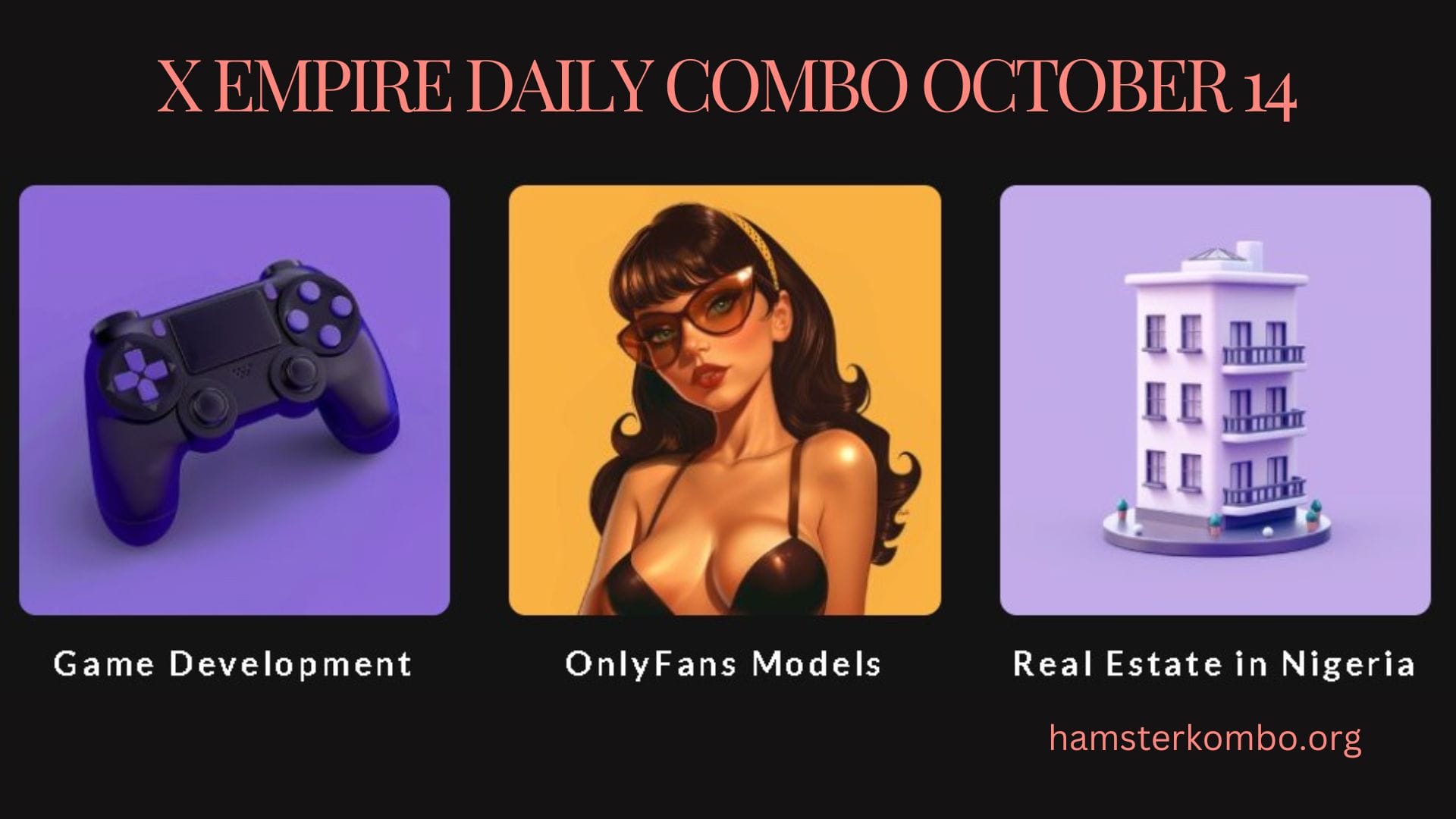 X Empire Daily Combo October 14
