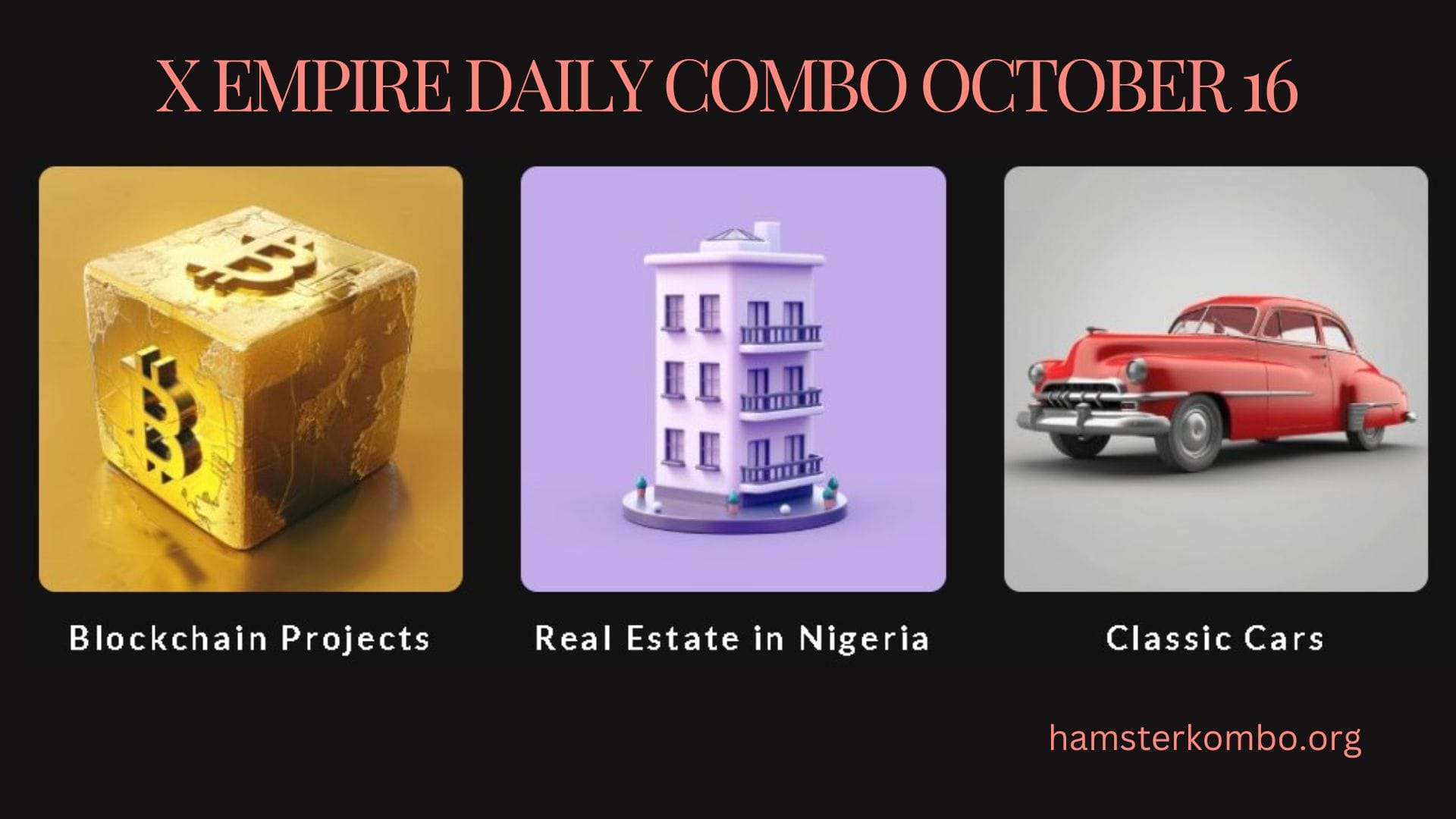 X Empire Daily Combo October 16