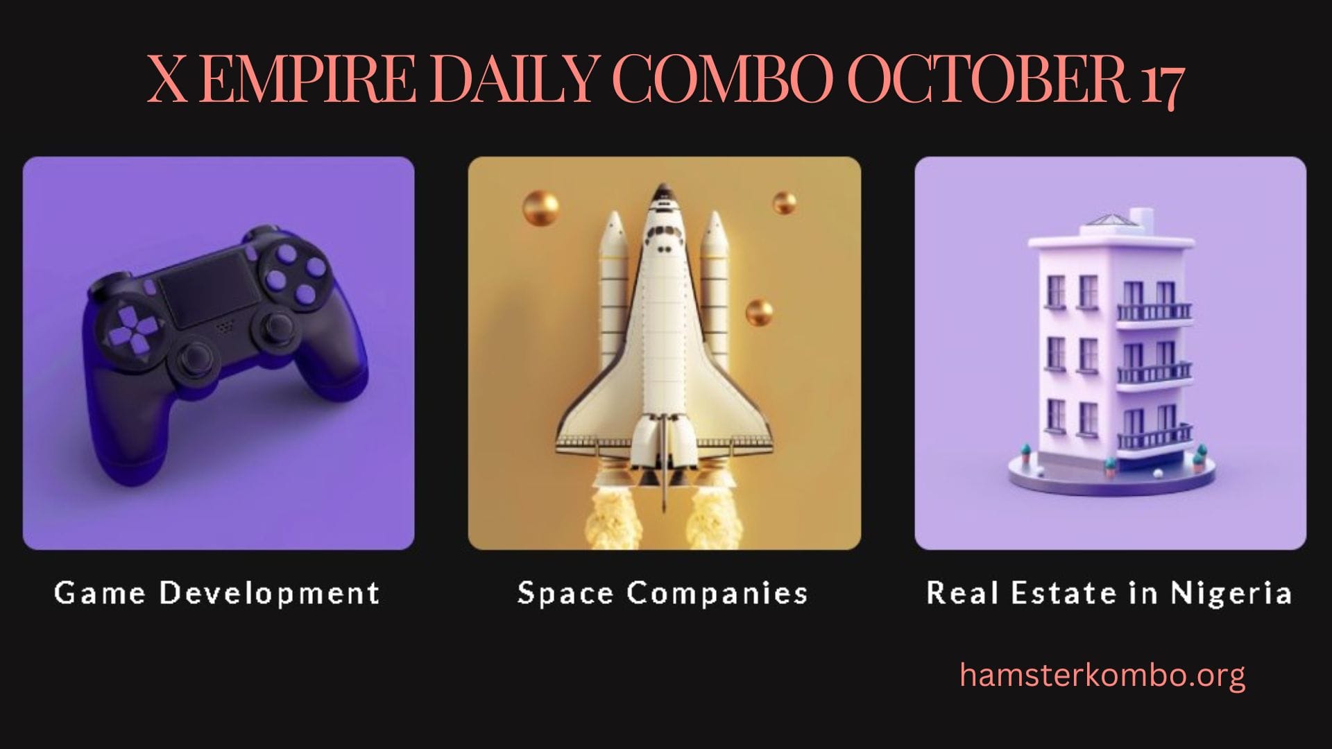 X Empire Daily Combo October 17
