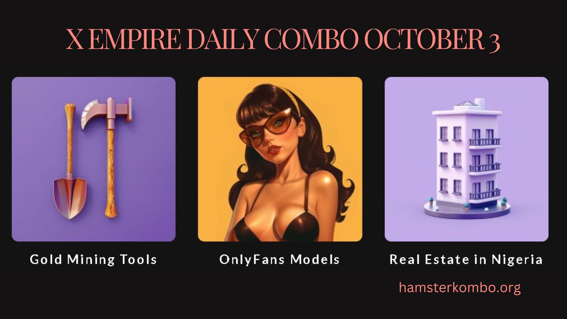 X Empire Daily Combo October 3