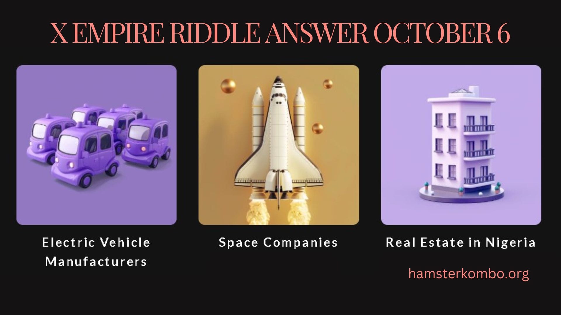 X Empire Riddle Answer October 6