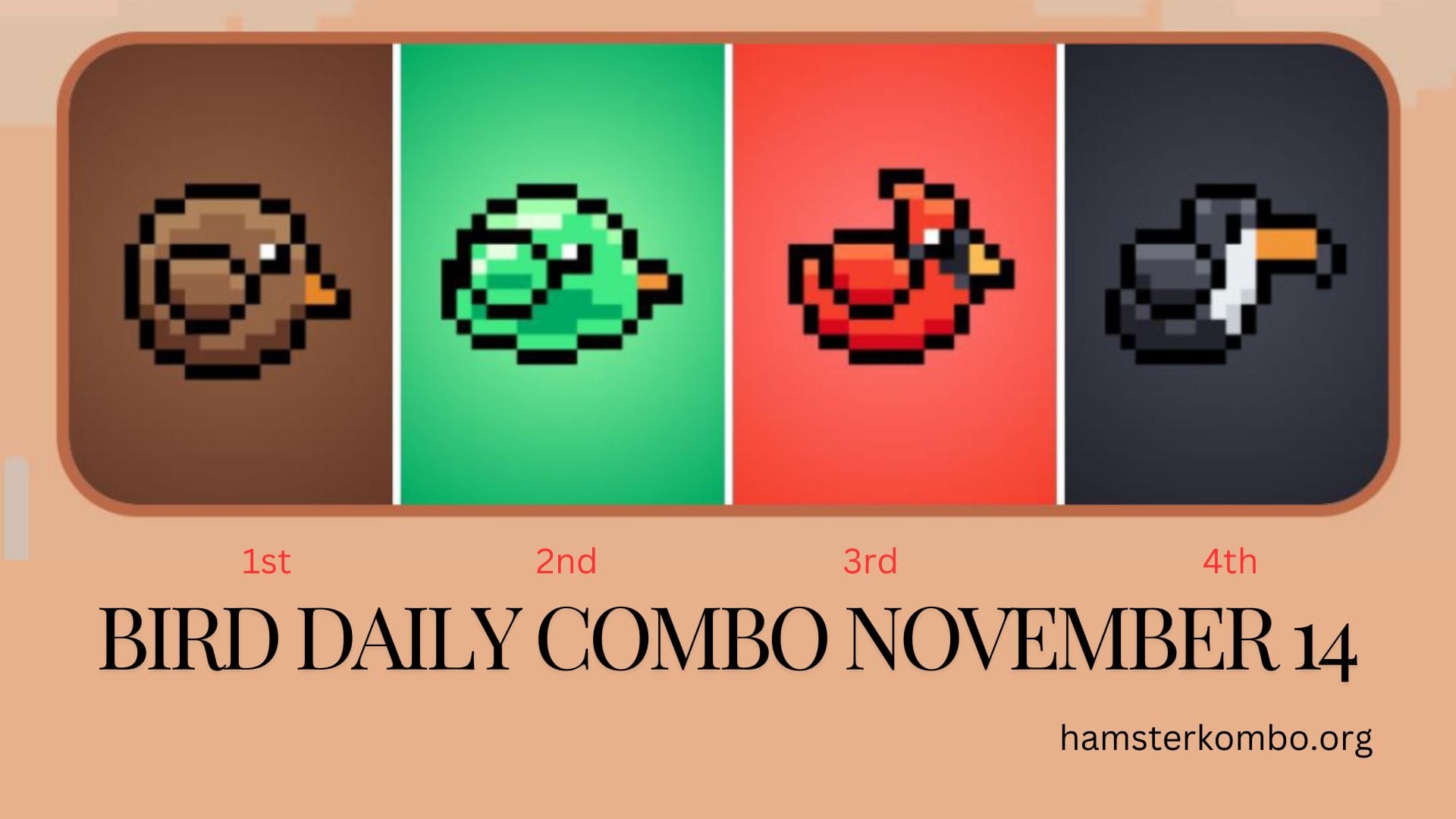 BIRD Daily Combo November 14