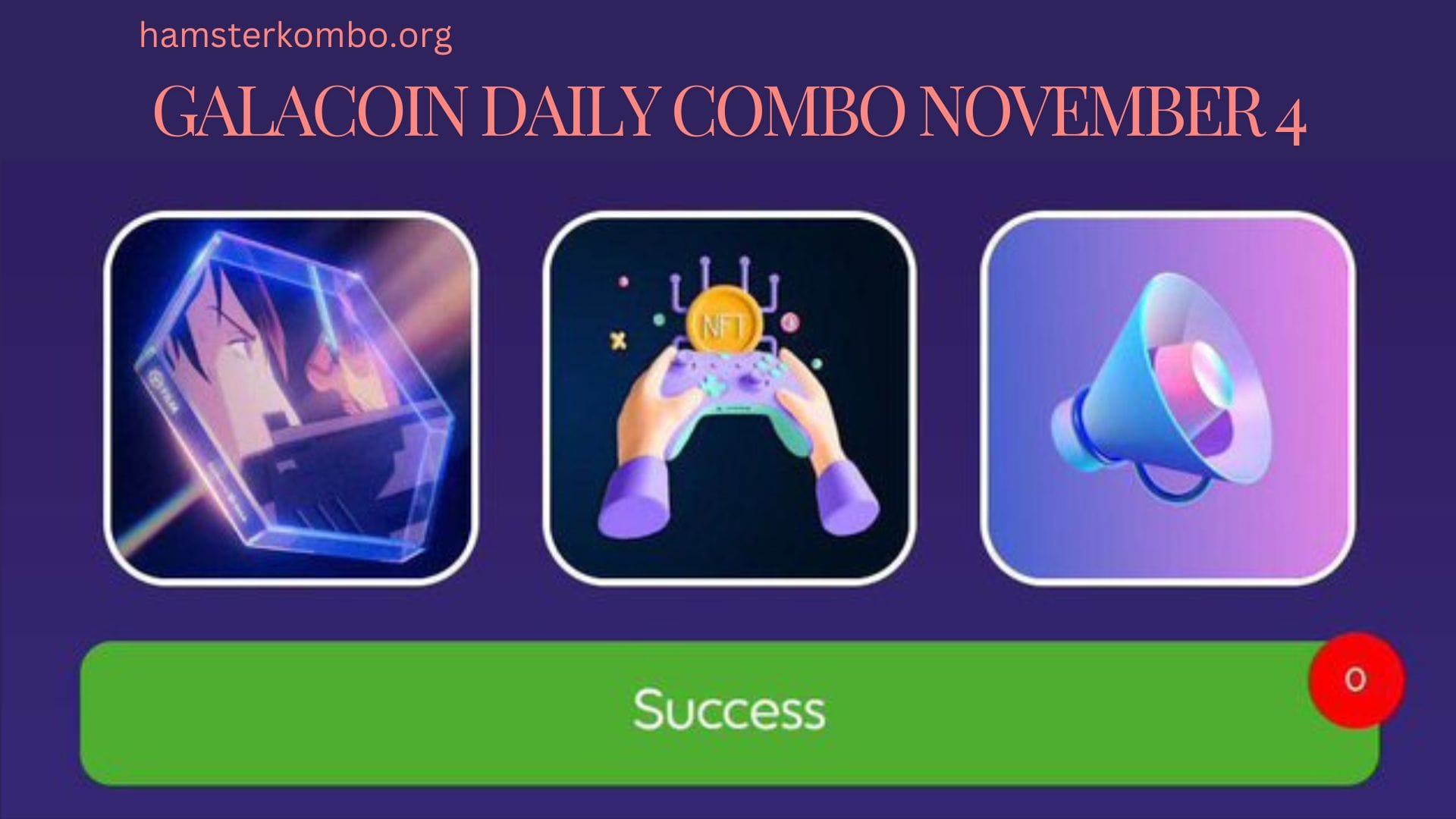 GalaCoin Daily Combo November 4