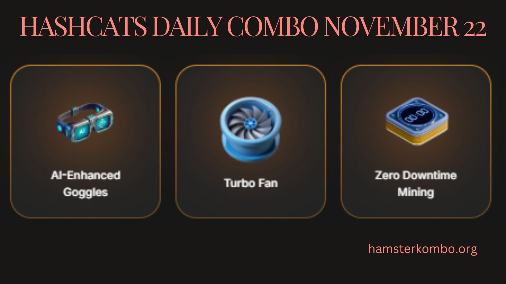 HashCats Daily Combo November 22