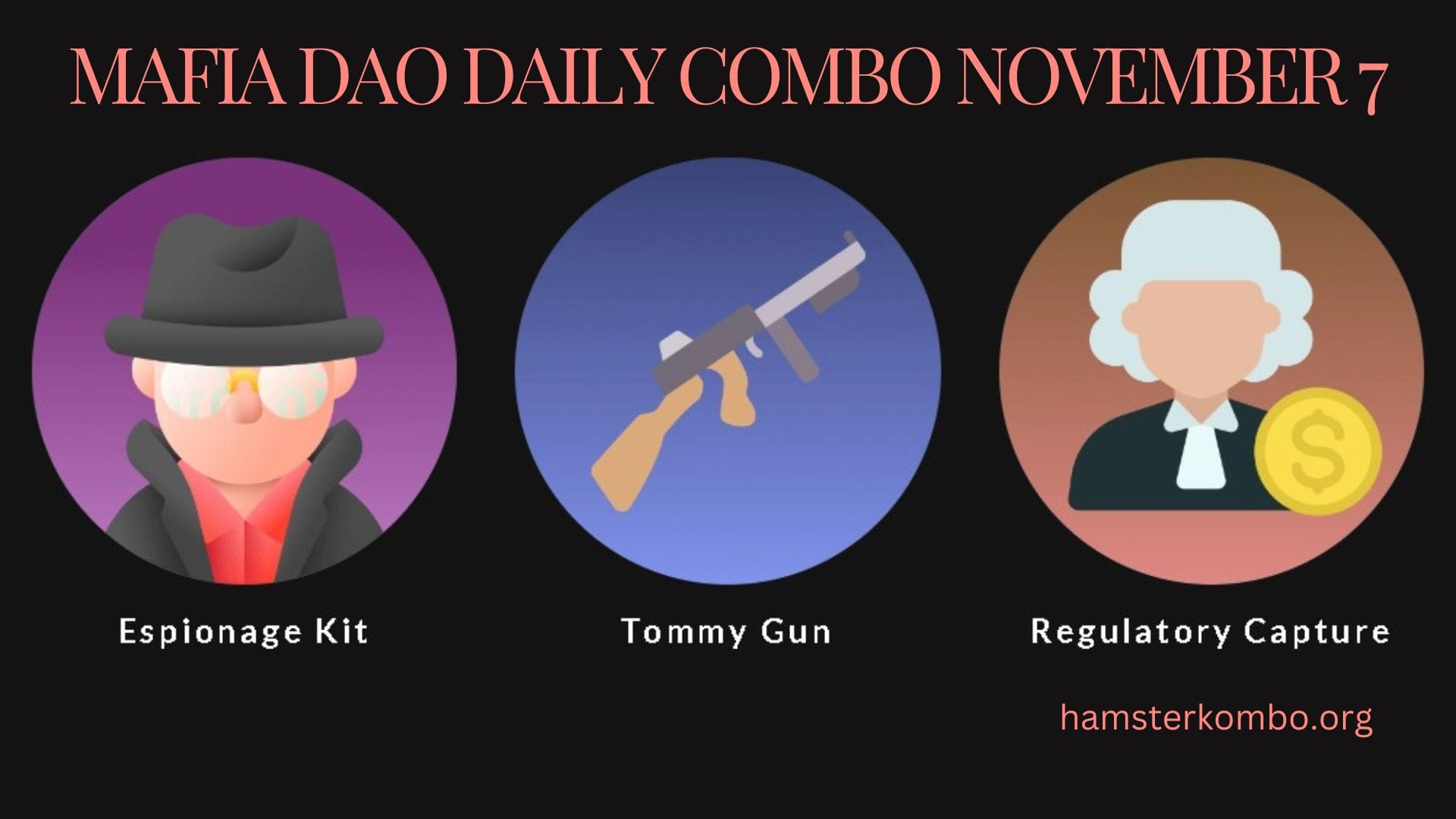 Mafia DAO Daily Combo November 7